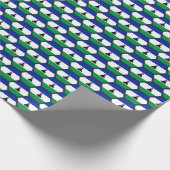 Lesotho Flag Honeycomb Wrapping Paper Cadeaupapier (Hoek)