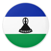 Lesotho Flag Keramische Knop (Voorkant)