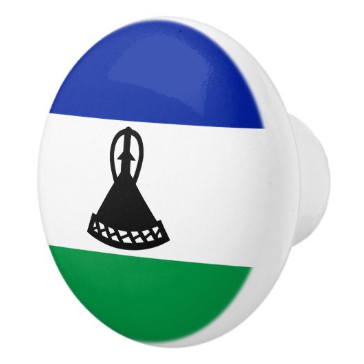 Lesotho Flag Keramische Knop (Rechts)