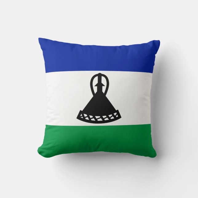 Lesotho Flag Kussen (Voorkant)