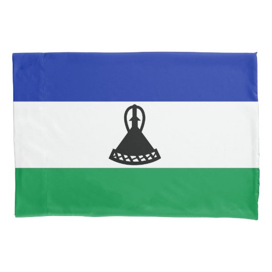 Lesotho Flag Kussensloop (Voorkant)