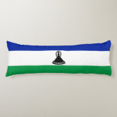 Lesotho Flag Lichaamskussen (Voorkant)