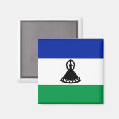 Lesotho Flag Magneet (Voorkant / Achterkant)