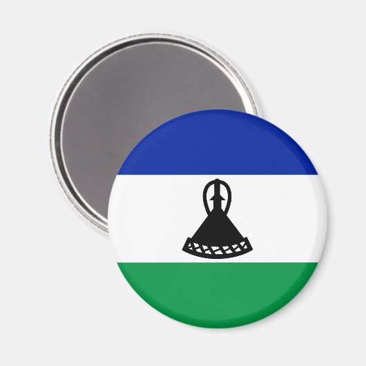 Lesotho Flag Magneet (Voorkant / Achterkant)