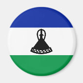 Lesotho Flag Magneet (Voorkant)