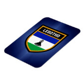Lesotho Flag Magneet (Linkerzijde)