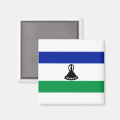 Lesotho Flag Magneet (Voorkant / Achterkant)