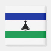 Lesotho Flag Magneet (Voorkant)