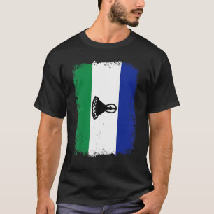 Lesotho Flag Mannen Vrouwen Kind T-shirt