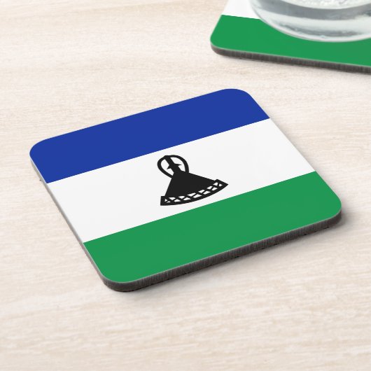 Lesotho Flag Onderzetter (Linkerzijde)