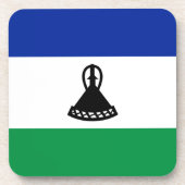 Lesotho Flag Onderzetter (Voorkant)