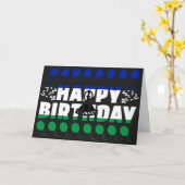 Lesotho Flag Patriotic Birthday Kaart (Gele Bloem)