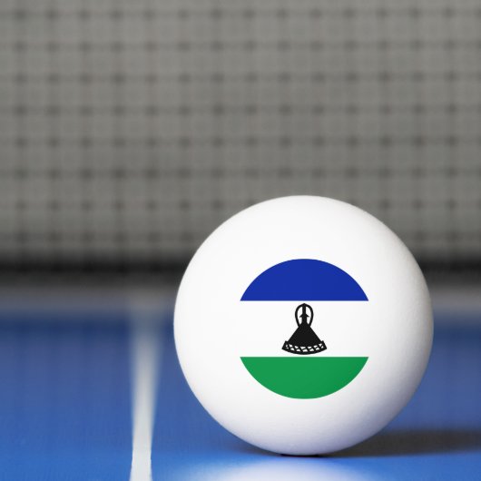 Lesotho Flag Pingpongbal (Net)