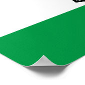 Lesotho Flag Poster (Hoek)