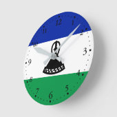 Lesotho Flag Ronde Klok (Hoek)