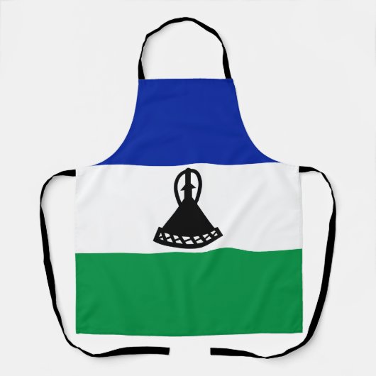 Lesotho Flag Schort (Voorkant)