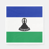 Lesotho Flag Servet (Voorkant)