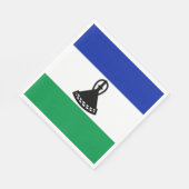 Lesotho Flag Servet (Hoek)