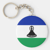 Lesotho Flag Sleutelhanger (Voorkant)
