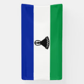 Lesotho Flag Spandoek (Verticaal)