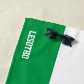 Lesotho Flag Splendid Patriotic Strandlaken (In situ)