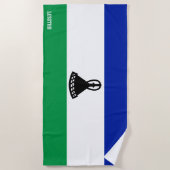 Lesotho Flag Splendid Patriotic Strandlaken (Voorkant)