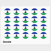Lesotho Flag Sticker (Vel)