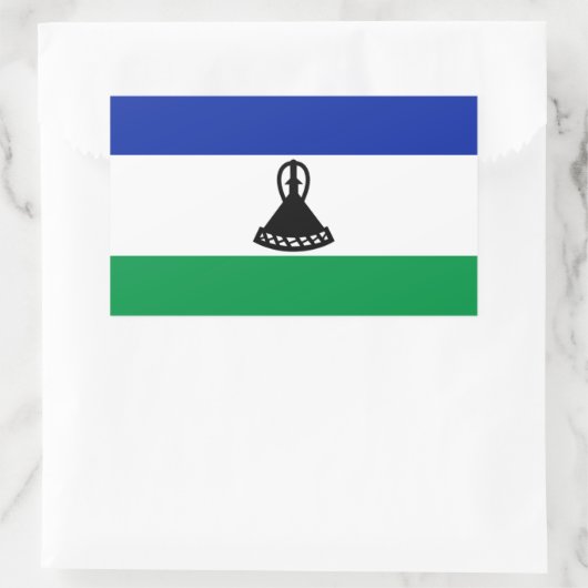 Lesotho Flag Sticker (Tas)