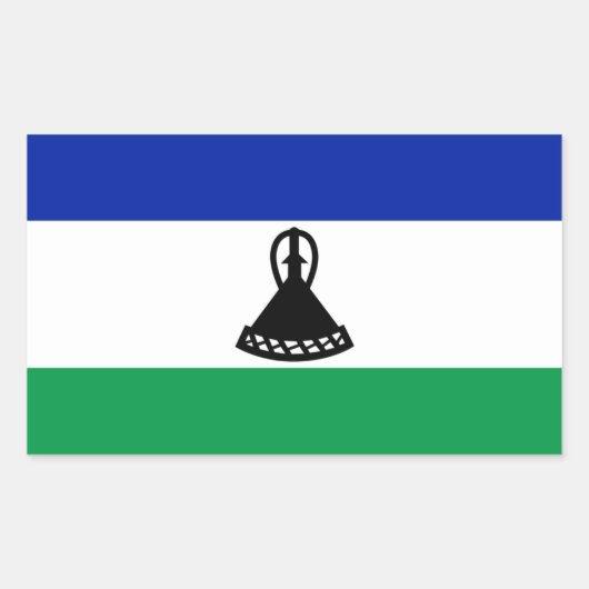 Lesotho Flag Sticker (Voorkant)