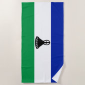 Lesotho Flag Strandlaken (Voorkant)