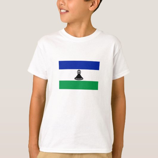 Lesotho Flag T-shirt (Voorkant)