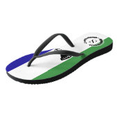 Lesotho Flag Teenslippers (Schuin)