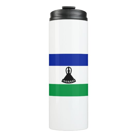 Lesotho Flag Thermosbeker (Voorkant)