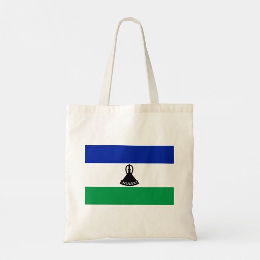 Lesotho Flag Tote Bag (Achterkant)
