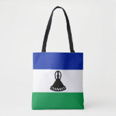 Lesotho Flag Tote Bag (Voorkant)