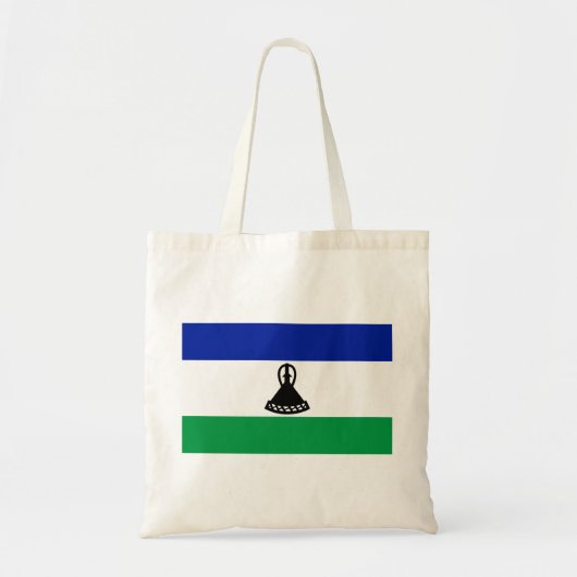 Lesotho Flag Tote Bag (Voorkant)