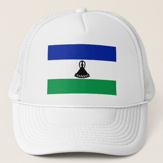 Lesotho Flag Trucker Pet (Voorkant)