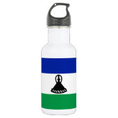 Lesotho Flag Waterfles (Voorkant)
