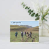 lesotho herders briefkaart (Staand voorkant)