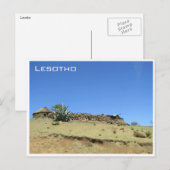 lesotho hut briefkaart (Voorkant / Achterkant)