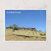 lesotho hut briefkaart (Voorkant)