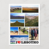 Lesotho - Ik hou van - Briefkaart (Voorkant)