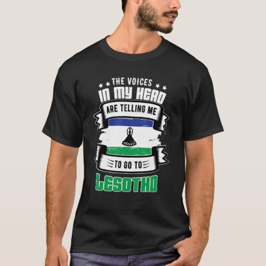 Lesotho in mijn hoofd t-shirt (Voorkant)