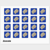 Lesotho Kaart Sticker (Vel)