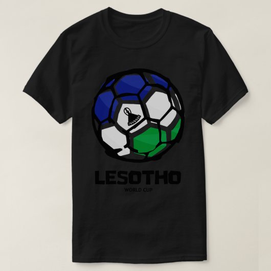 Lesotho Land Vlag T-shirt (Design voorkant)