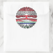 Lesotho Lesothisch Österreichisch Baum Ronde Sticker (Tas)