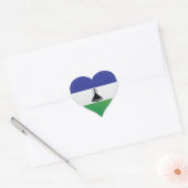 Lesotho liefde vlag trots hart sticker (Envelop)