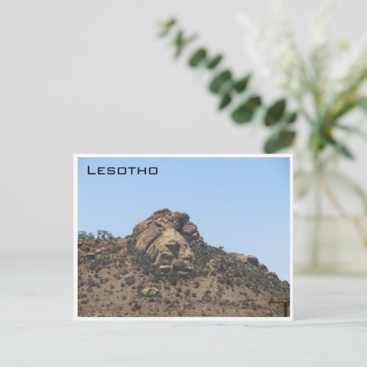 lesotho lion rock briefkaart (Staand voorkant)