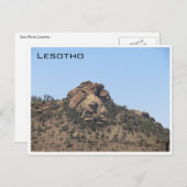 lesotho lion rock briefkaart (Voorkant / Achterkant)
