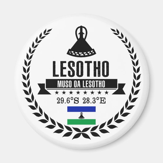 Lesotho Magneet (Voorkant)